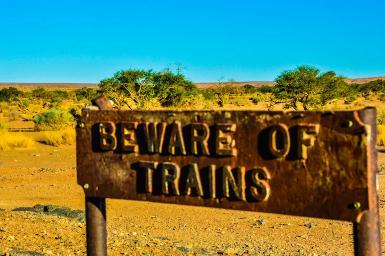 Beware of Trains Sign